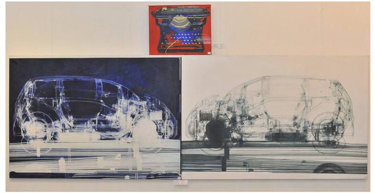 Original Abstract Car Paintings by Miroslava Kuchura