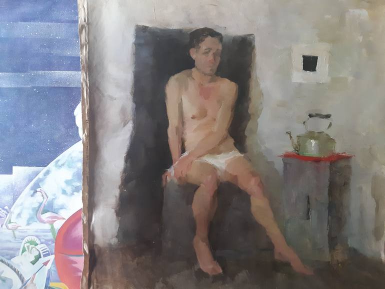 Original Realism Nude Painting by Myroslava Kuchura