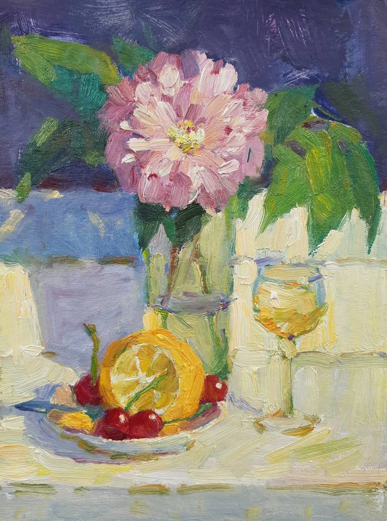 Print of Abstract Expressionism Still Life Paintings by Miroslava Kuchura