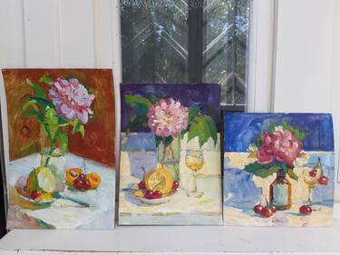 Original Abstract Still Life Paintings by Myroslava Kuchura