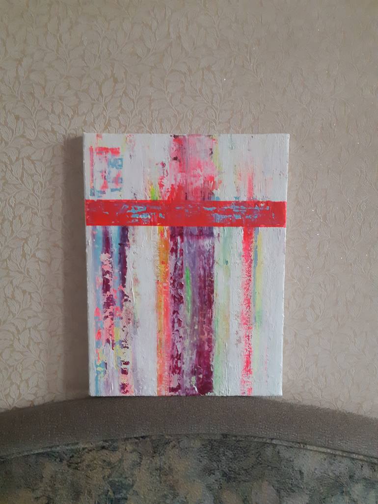 Original Abstract Expressionism Abstract Painting by Miroslava Kuchura