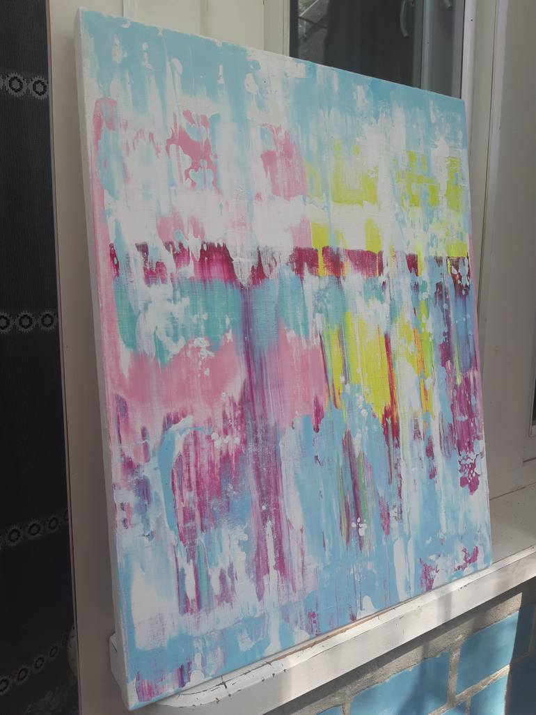 Original Abstract Expressionism Abstract Painting by Miroslava Kuchura