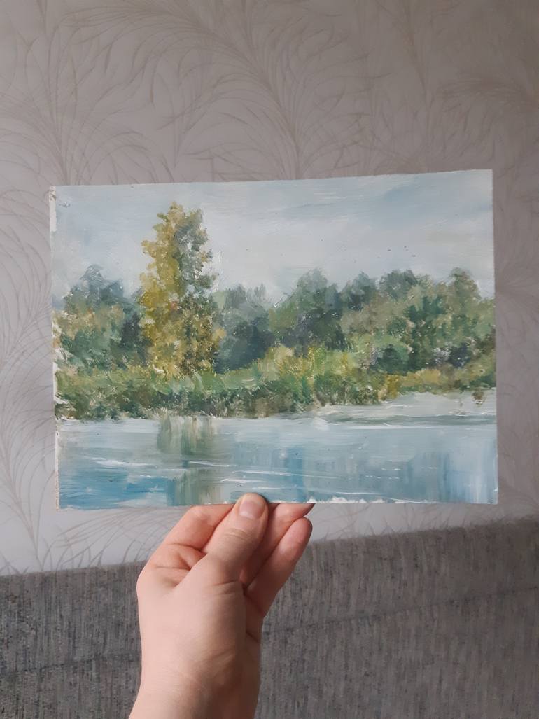 Original Abstract Landscape Painting by Miroslava Kuchura