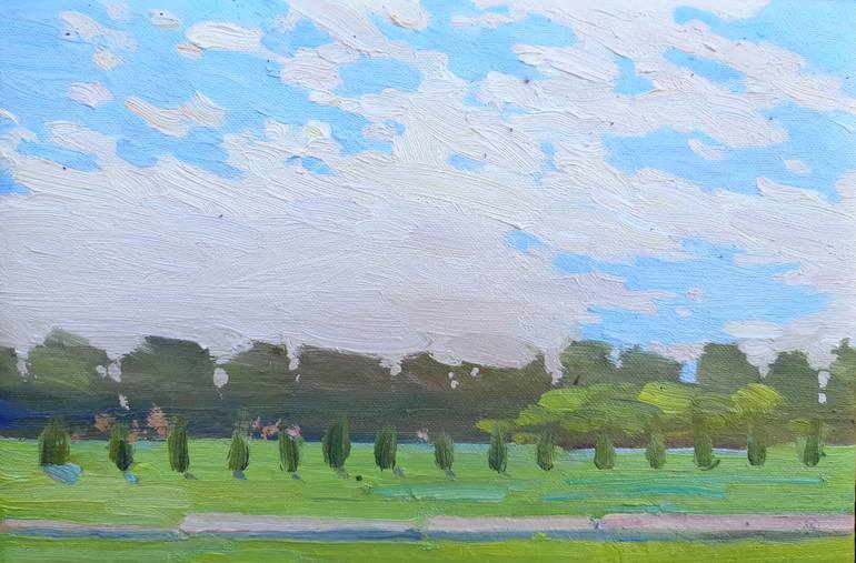 Original Abstract Landscape Painting by Miroslava Kuchura