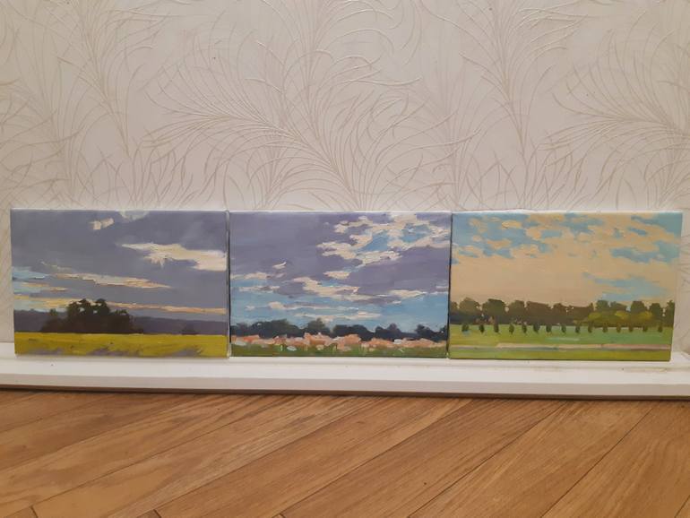 Original Abstract Landscape Painting by Miroslava Kuchura