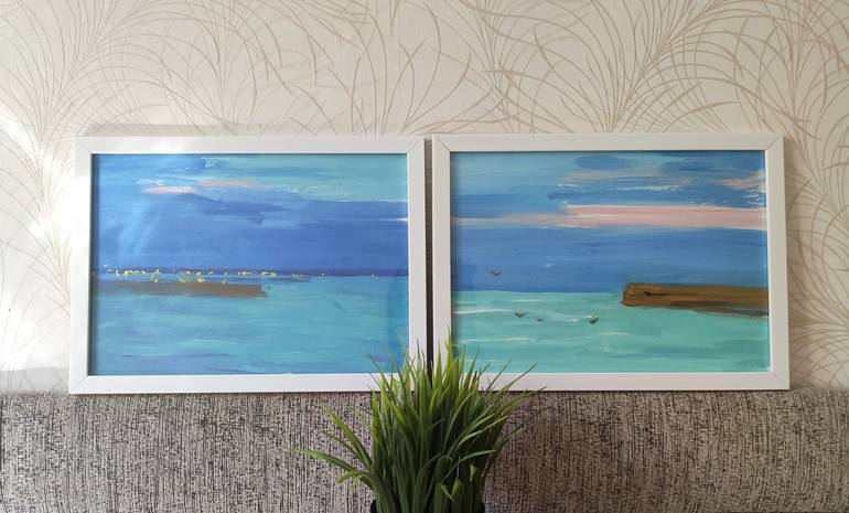 Original Abstract Landscape Painting by Miroslava Kuchura