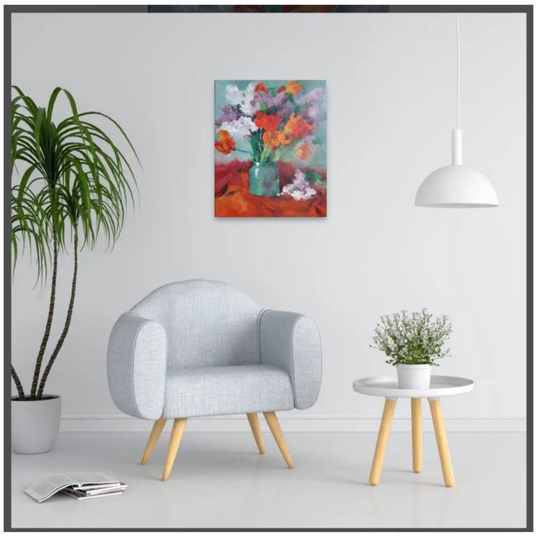 Original Minimalism Still Life Painting by Miroslava Kuchura