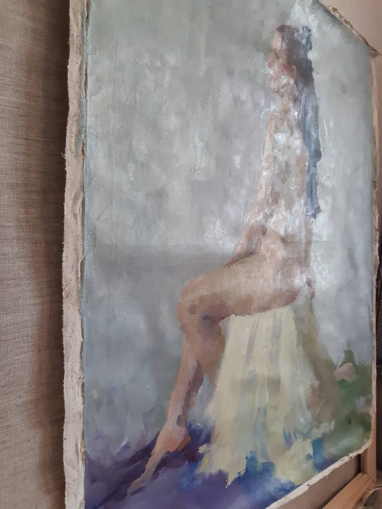Original Realism Nude Painting by Miroslava Kuchura