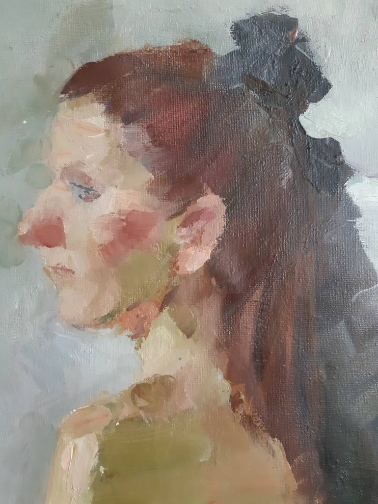 Original Realism Nude Painting by Miroslava Kuchura