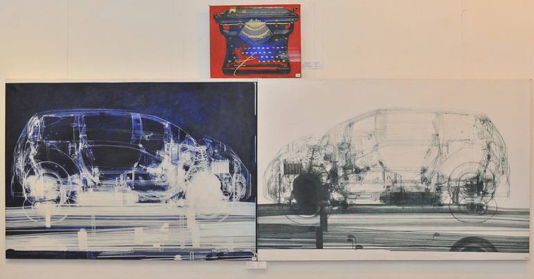 Original Realism Car Painting by Miroslava Kuchura
