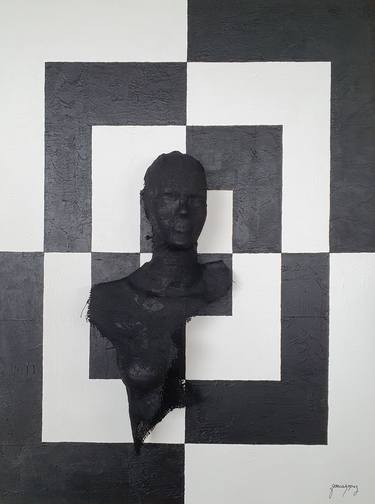 Original Cubism Body Sculpture by Gonca Kopuz