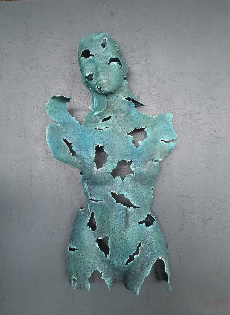 Original Cubism Body Sculpture by Gonca Kopuz