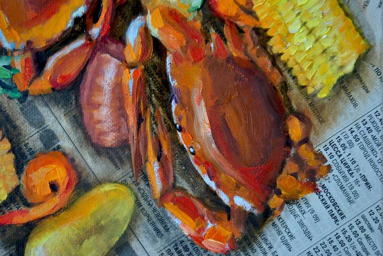 Original Impressionism Food Painting by Anna Shevel