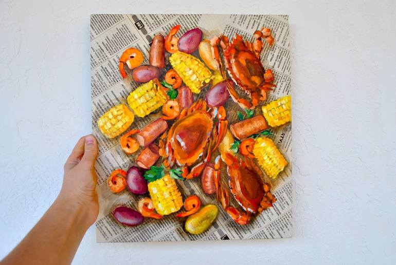 Original Impressionism Food Painting by Anna Shevel