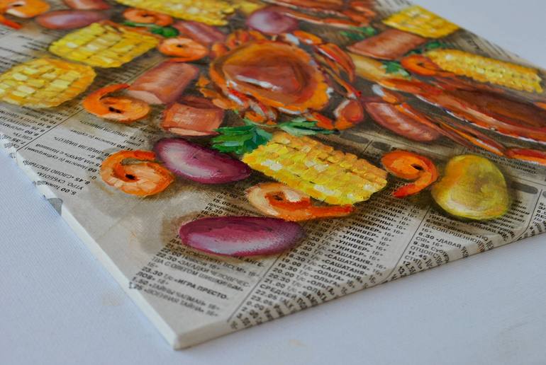 Original Impressionism Food Painting by Anna Shevel