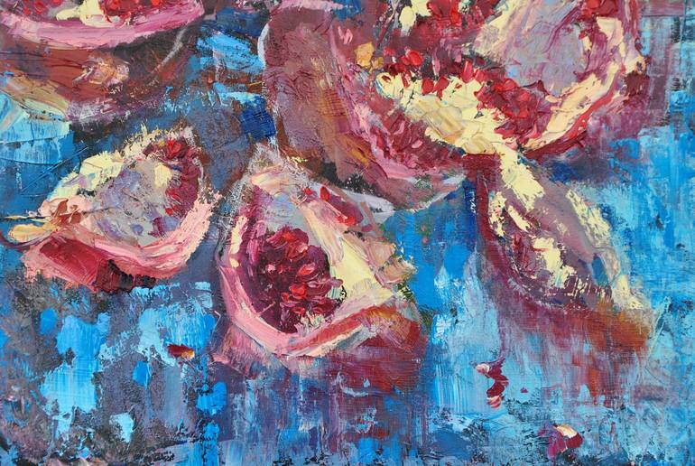 Original Abstract Food Painting by Anna Shevel