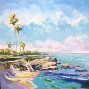 Original Fine Art Beach Painting by Joanne Geroe