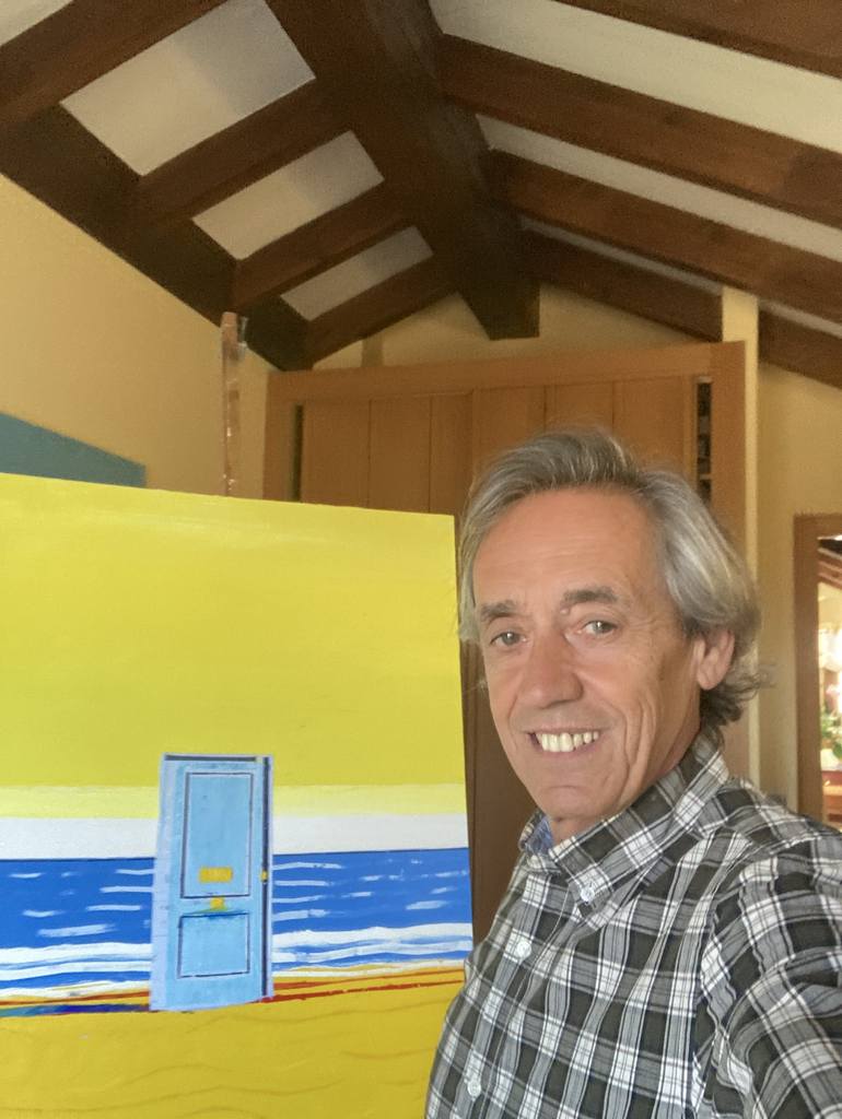 Original Beach Painting by jose ramon  campomanes Alvarez 