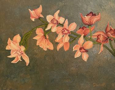 Original Floral Painting by Diana Karapetyan