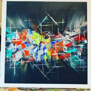 Original Abstract Painting by Charlie Steg
