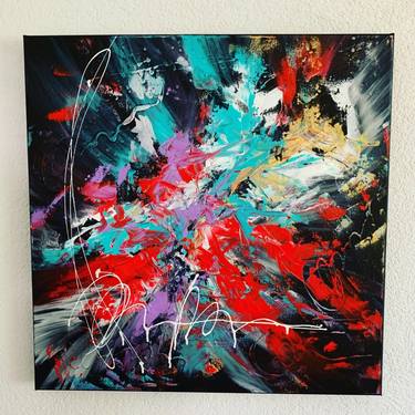 Original Abstract Expressionism Abstract Painting by Charlie Steg