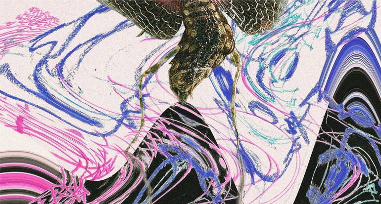 Original Abstract Expressionism Nature Mixed Media by Nora Dust