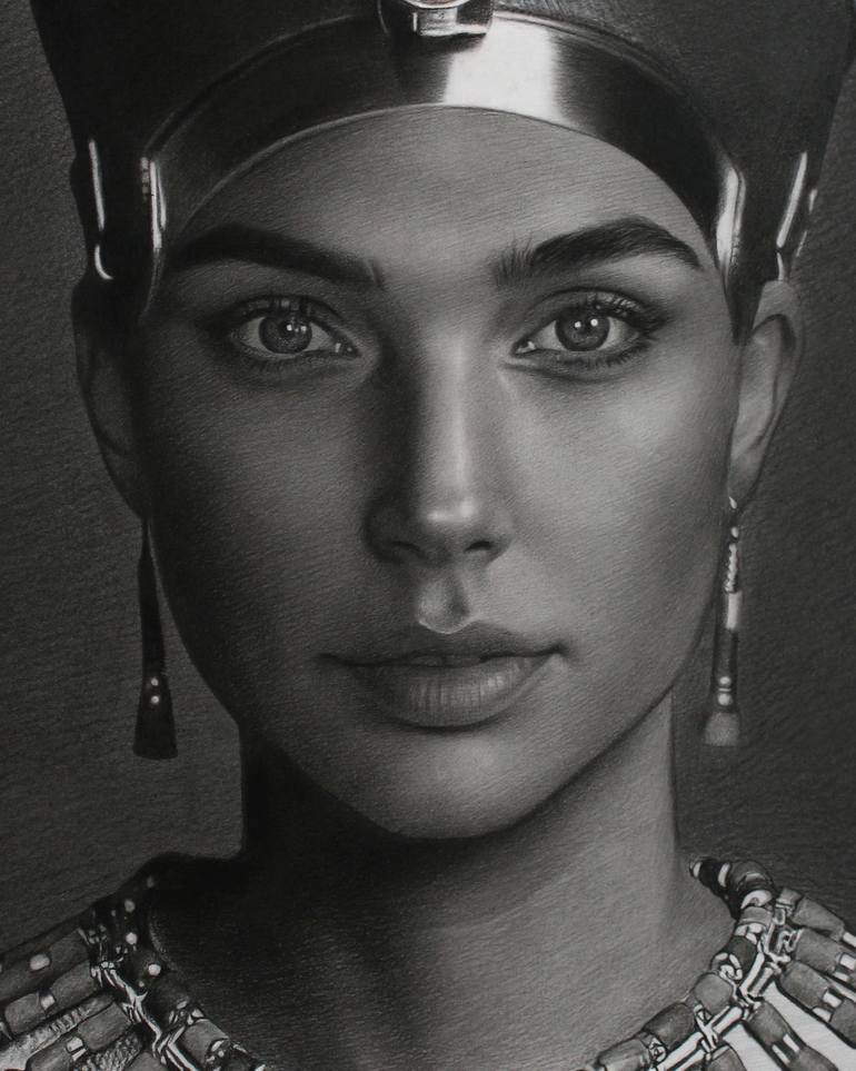 Original Photorealism Portrait Drawing by Gustavo Lecce