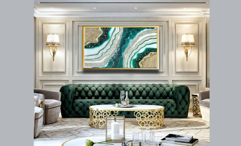 Original Modern Interiors Painting by Marina Matyushok