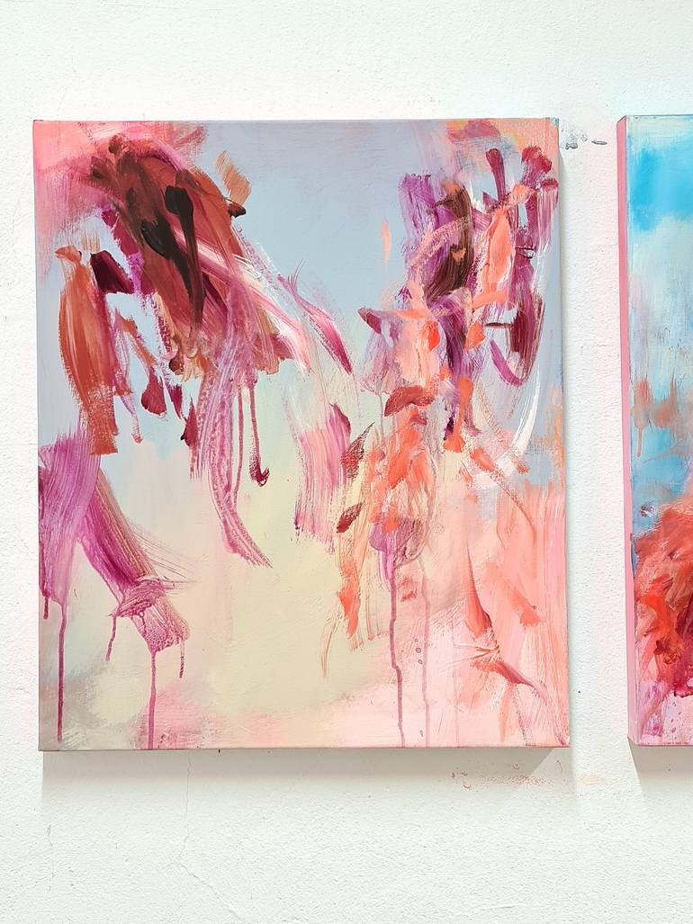 Original Abstract Expressionism Abstract Painting by Chris Kamprad