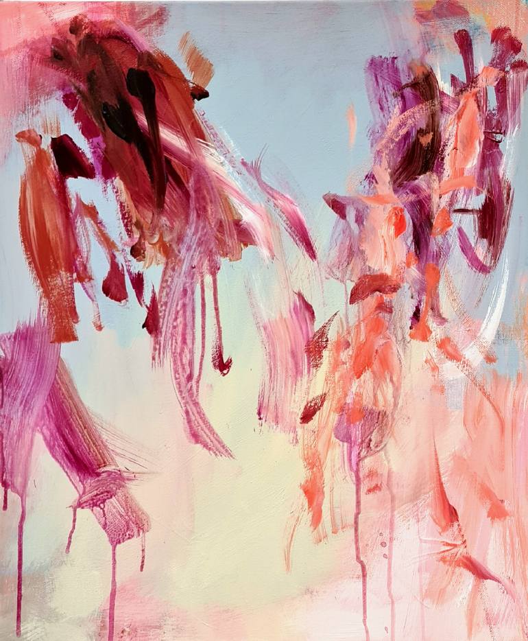 Original Abstract Expressionism Abstract Painting by Chris Kamprad