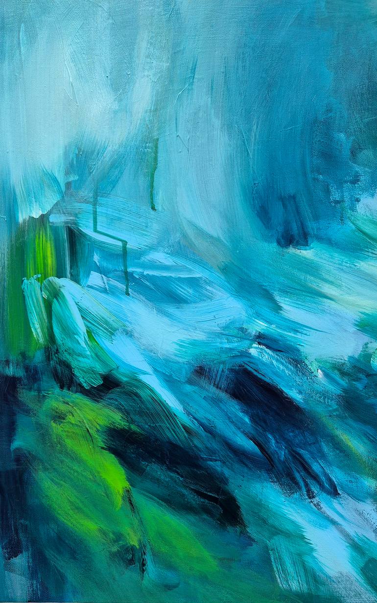 Original Painterly Abstraction Abstract Painting by Chris Kamprad