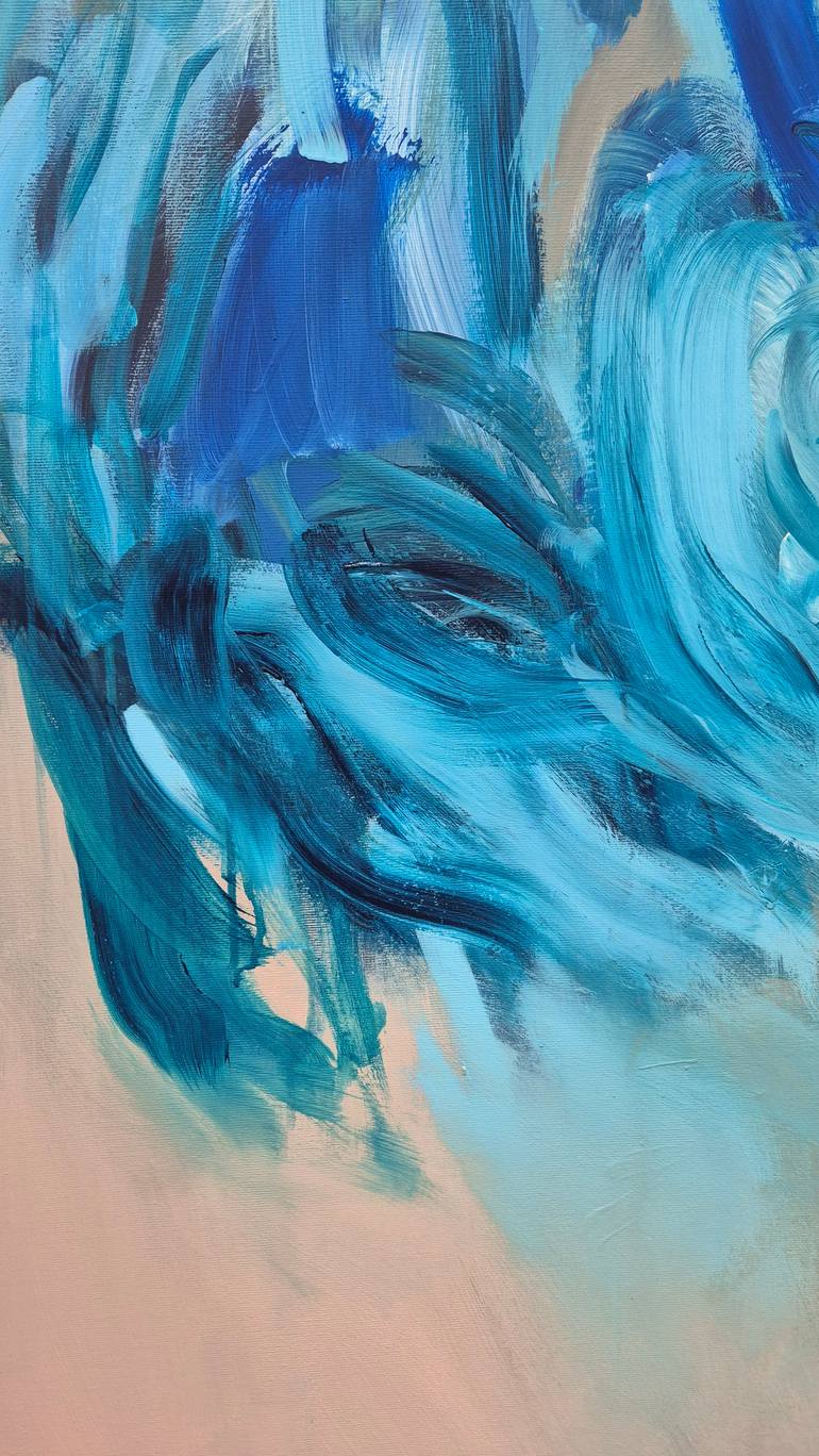 Original Abstract Expressionism Abstract Painting by Chris Kamprad