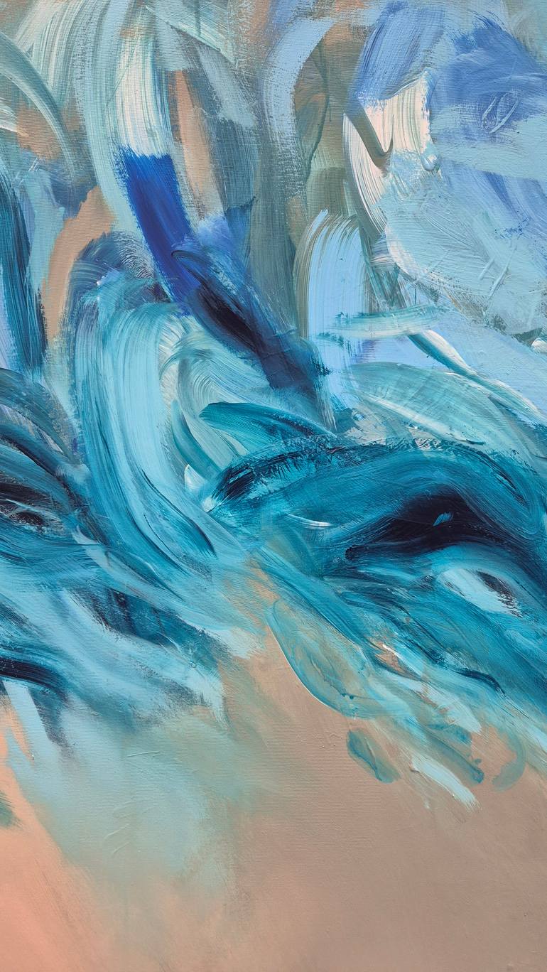 Original Abstract Expressionism Abstract Painting by Chris Kamprad
