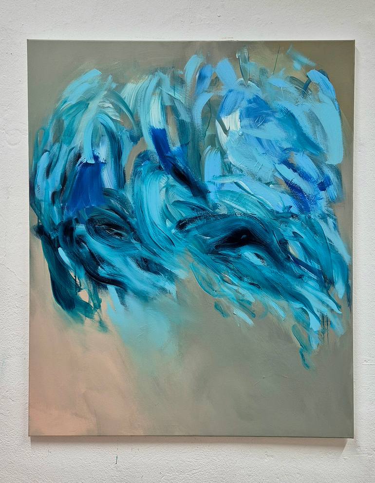 Original Abstract Expressionism Abstract Painting by Chris Kamprad