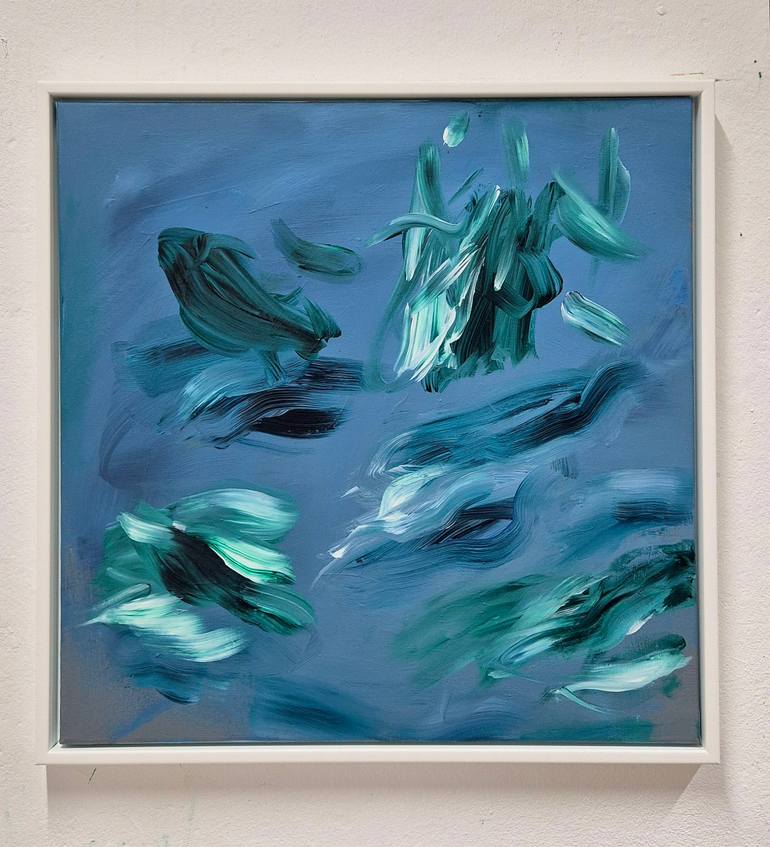Original Abstract Expressionism Abstract Painting by Chris Kamprad