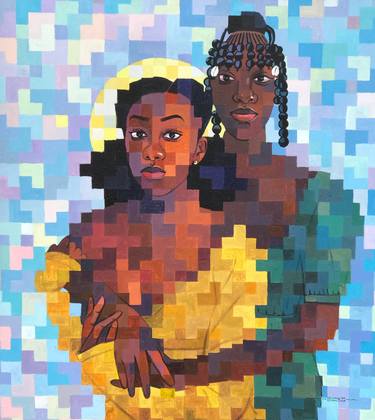 Original Contemporary Women Paintings by Okunade Olamilekan