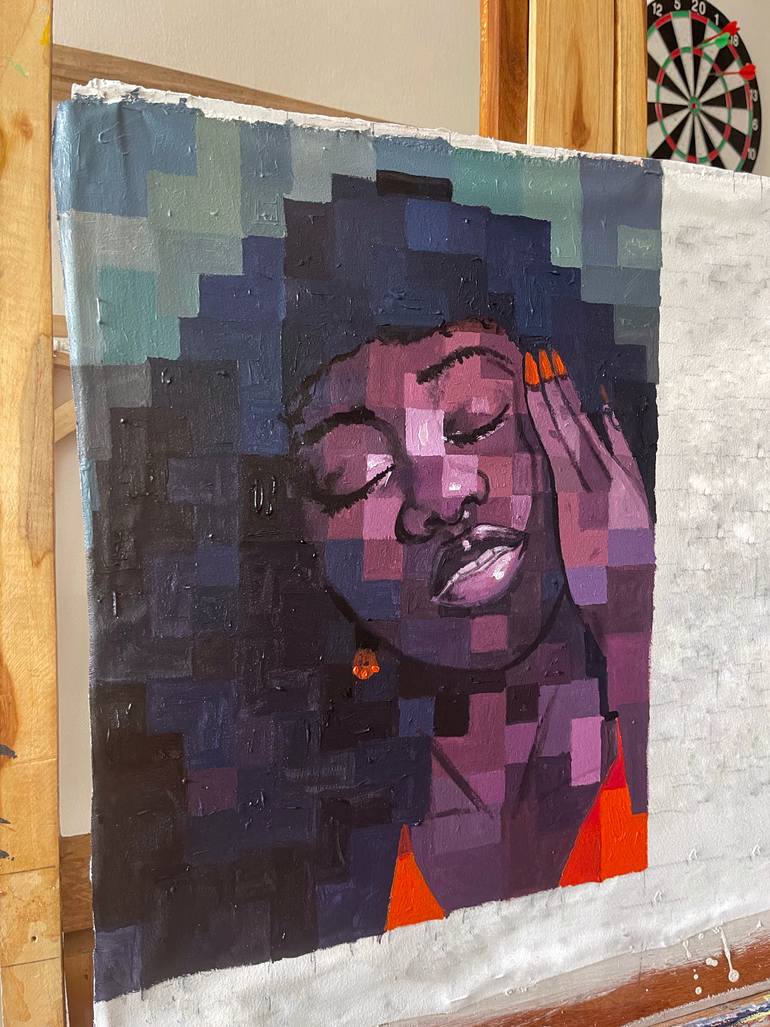 Original Contemporary Women Painting by Okunade Olamilekan