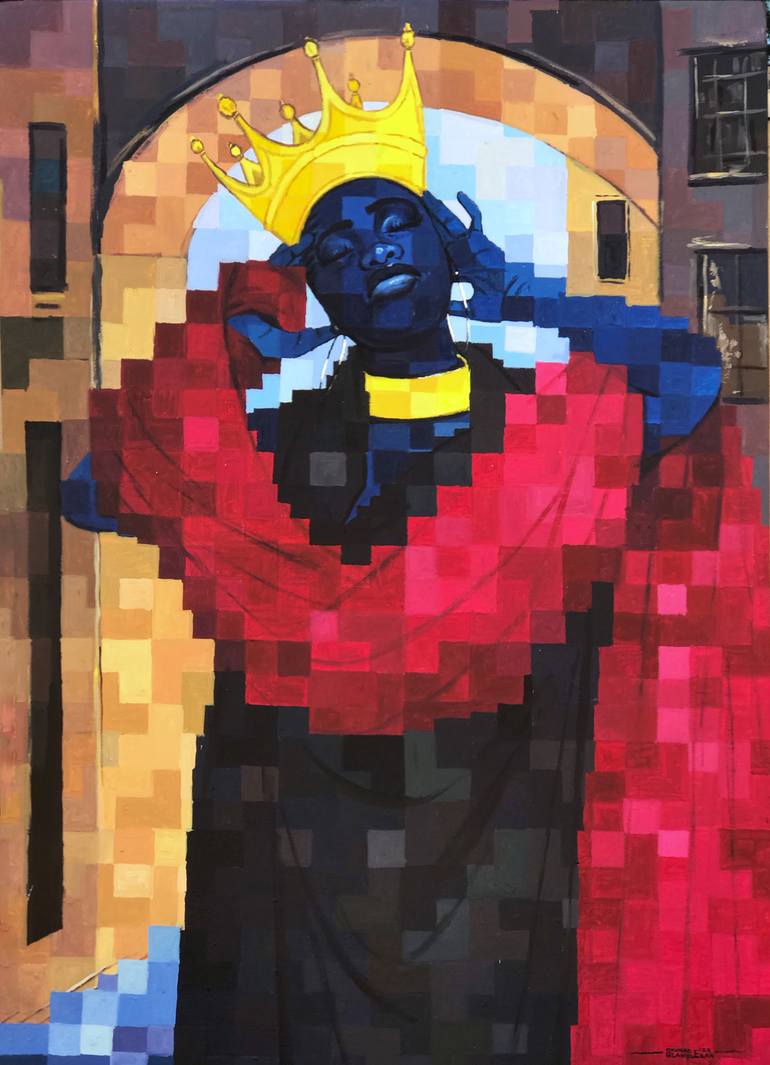 Original Contemporary Women Painting by Okunade Olamilekan