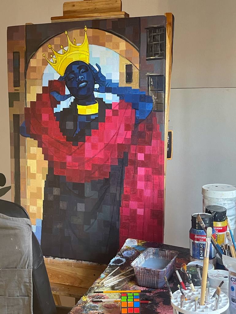 Original Contemporary Women Painting by Okunade Olamilekan