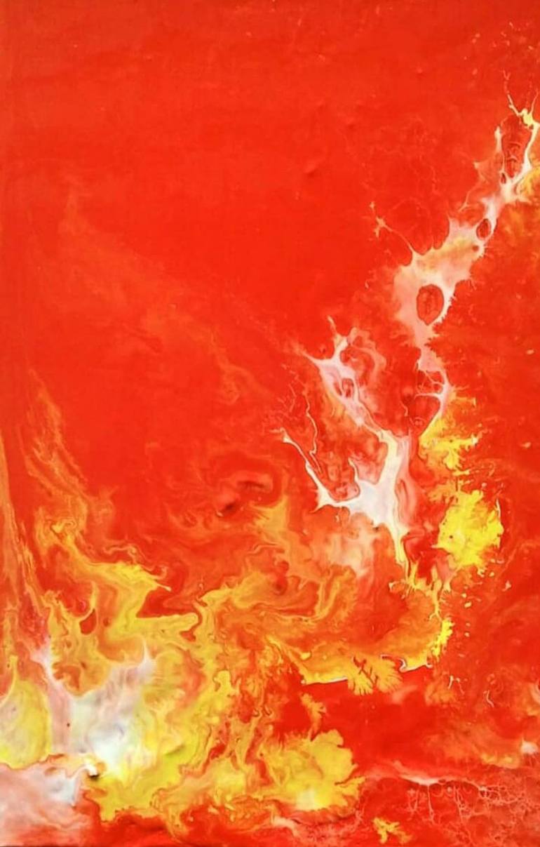 Ring Of Fire Painting by Ubay Permana | Saatchi Art