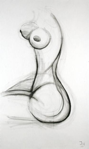 Print of Nude Drawings by Jasmin Hadrany