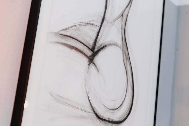 Original Minimalism Nude Drawing by Jasmin Hadrany
