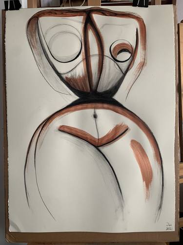 Print of Abstract Nude Drawings by Jasmin Hadrany