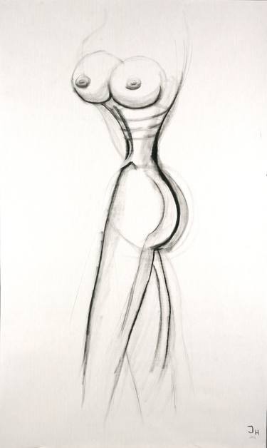 Print of Modern Nude Drawings by Jasmin Hadrany