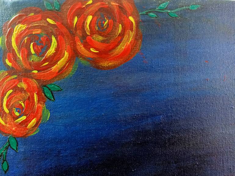 Original Abstract Calligraphy Painting by Ayesha Syed