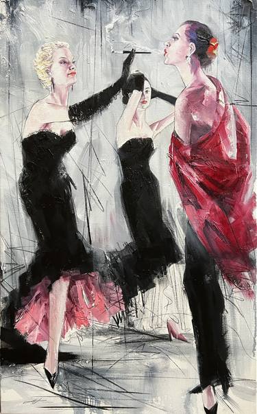 Original Contemporary Fashion Paintings by Lucille Lee