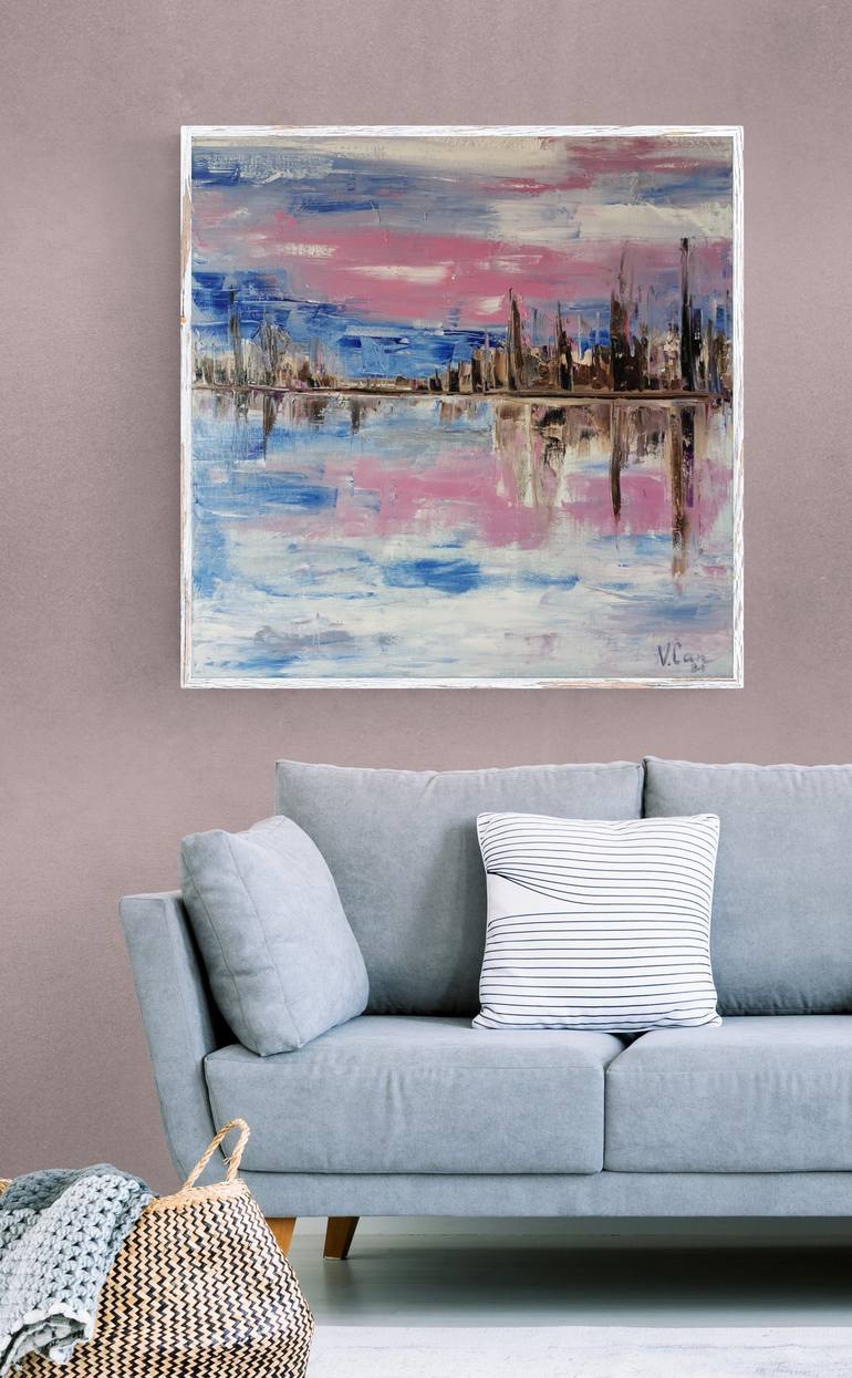 Original Abstract Landscape Painting by Valentina Can