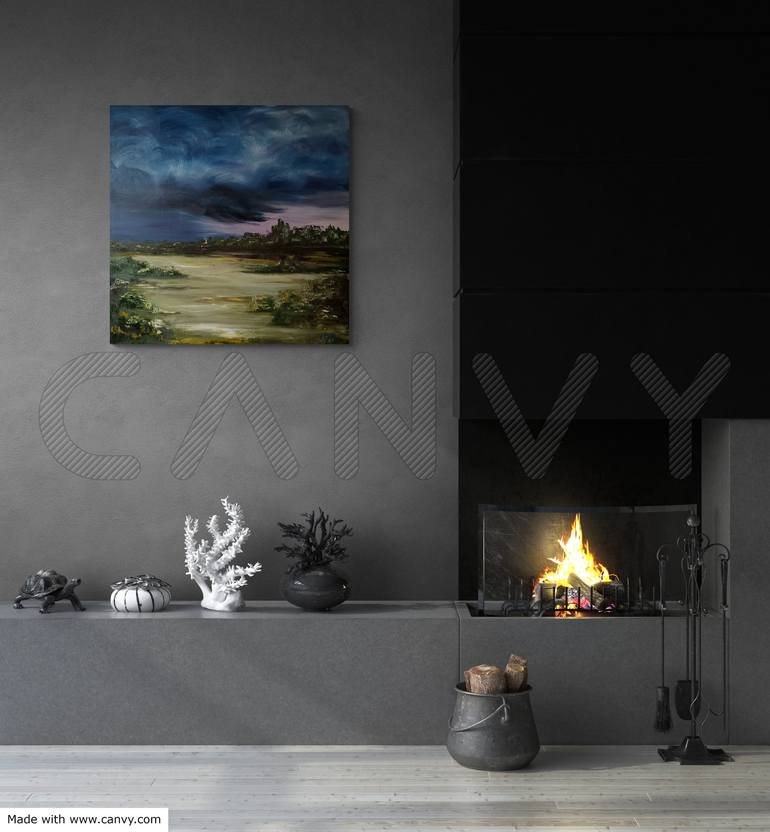 Original Abstract Landscape Painting by Valentina Can