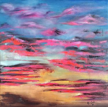 Original Abstract Landscape Paintings by Valentina Can