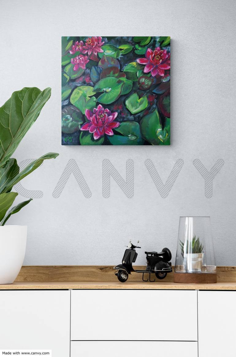 Original Floral Painting by Valentina Can